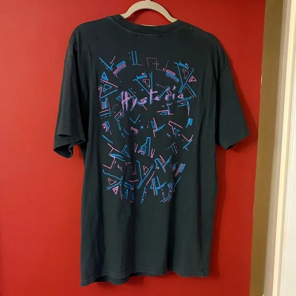 Daydreamer Black Tee with Pink and Blue Graphic - Picture 3 of 3